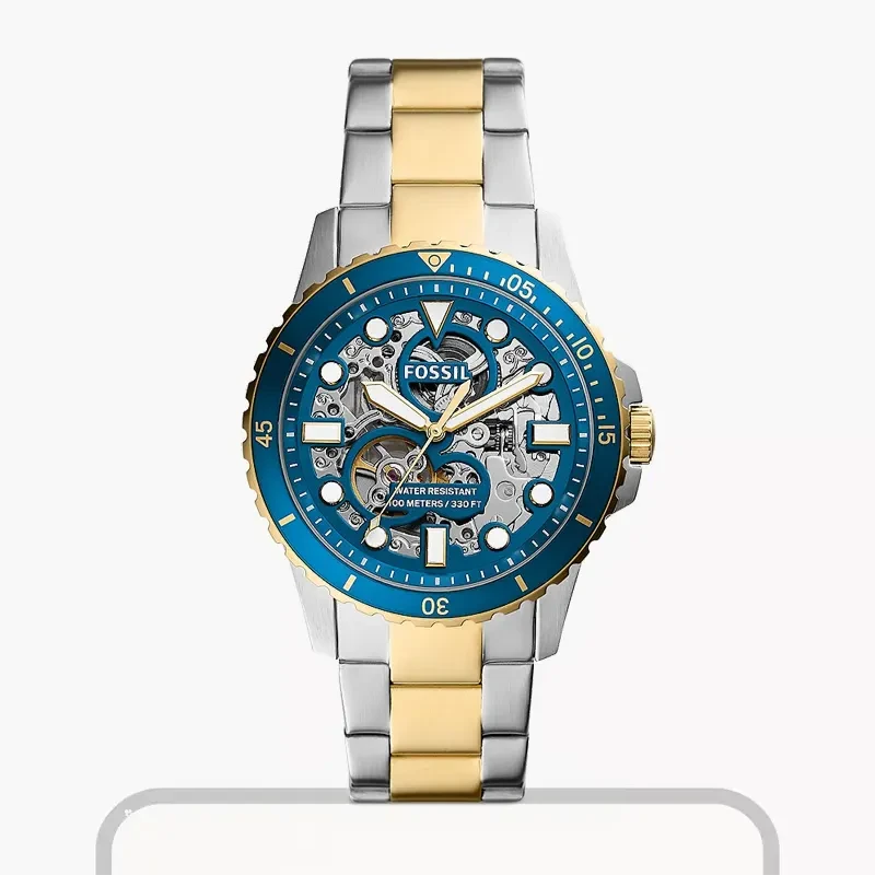 Fossil FB-01 Automatic Skeleton Blue Dial Men's Watch- ME3191